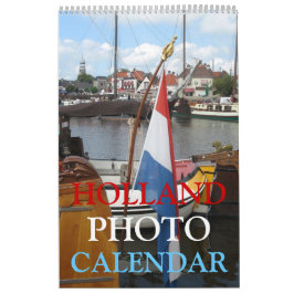 Calendario del muro fotográfico de Holanda