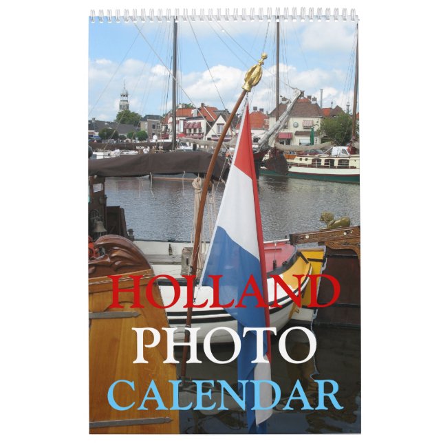 Calendario del muro fotográfico de Holanda (Tapa)