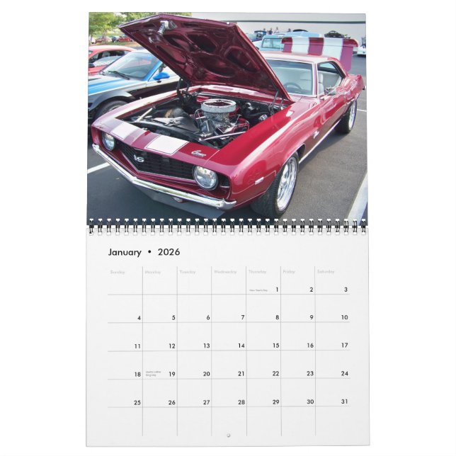 Calendario del músculo pesado del Chevy de 2011 (Jan 2026)