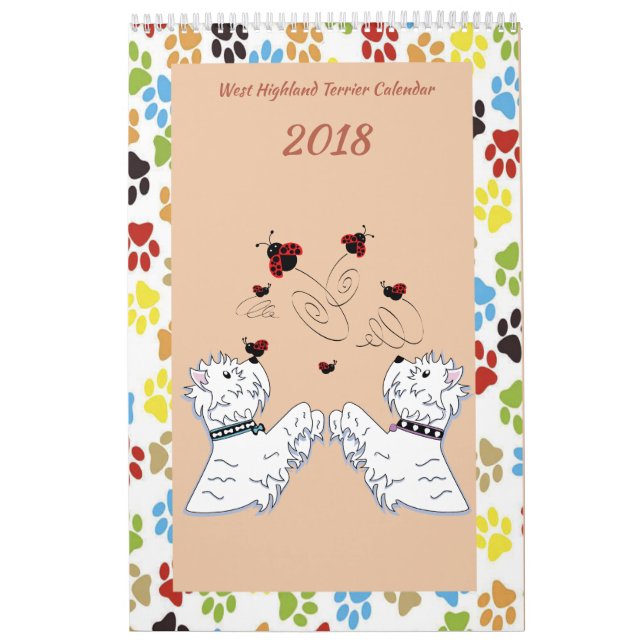 Calendario del oeste de Terrier de la montaña (Tapa)