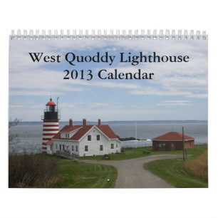 Calendario del oeste del faro de Quoddy