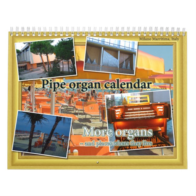 Calendario del órgano y más lugares viven (Tapa)