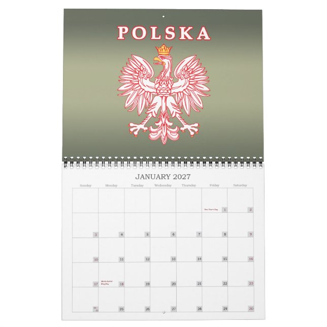 Calendario del Orgullo Polaco (Jan 2027)