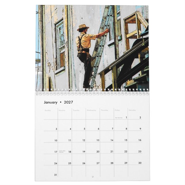 Calendario del país 2011 de Amish (Jan 2027)