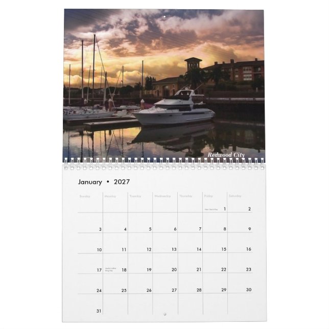 Calendario del paisaje 2011 de California (Jan 2027)