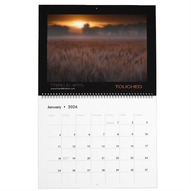 Calendario del paisaje 2015 y del paisaje marino (Jan 2026)