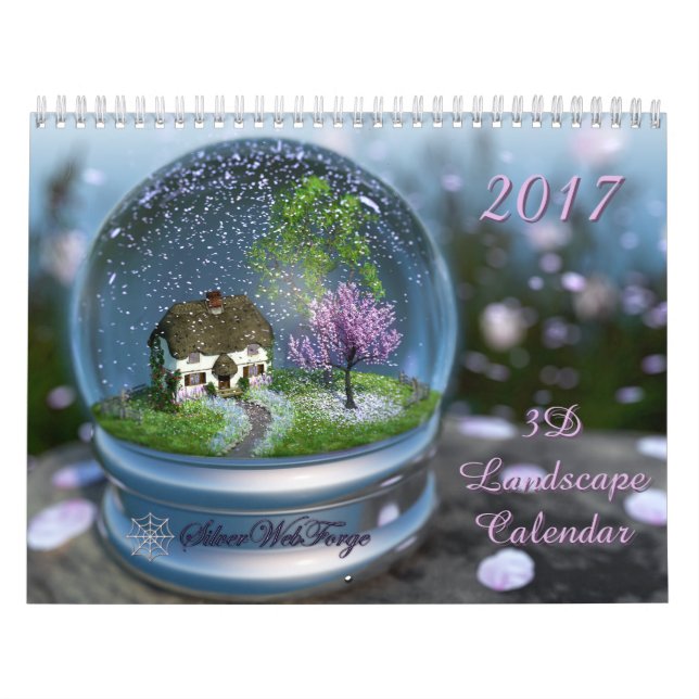 calendario del paisaje 2017 3D (Tapa)