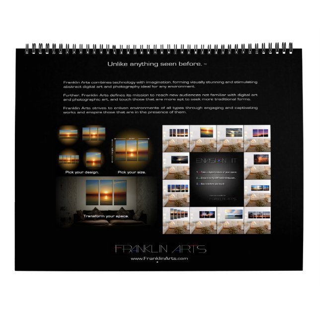 Calendario del paisaje 2017 y del paisaje marino - (Reverso)