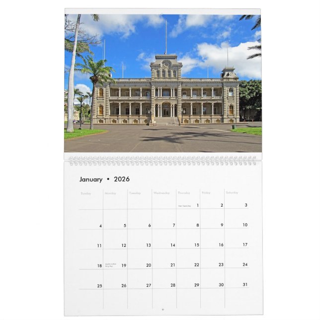 Calendario del Palacio de Iolani 2014 (Jan 2026)