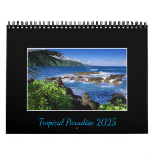 Calendario del paraíso tropical