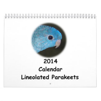 Calendario del Parakeet 2014 de Linnie