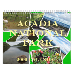 Calendario del parque nacional 2009 del Acadia