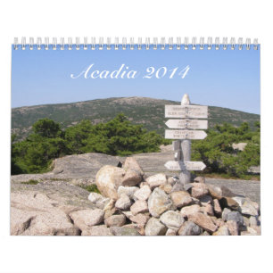 Calendario del parque nacional 2014 del Acadia