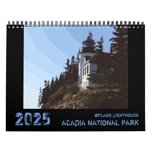CALENDARIO DEL PARQUE NACIONAL DE ACADIA 2025 (Tapa)
