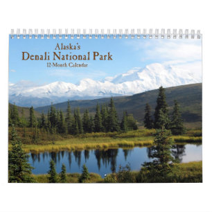 Calendario del parque nacional de Denali de Alaska