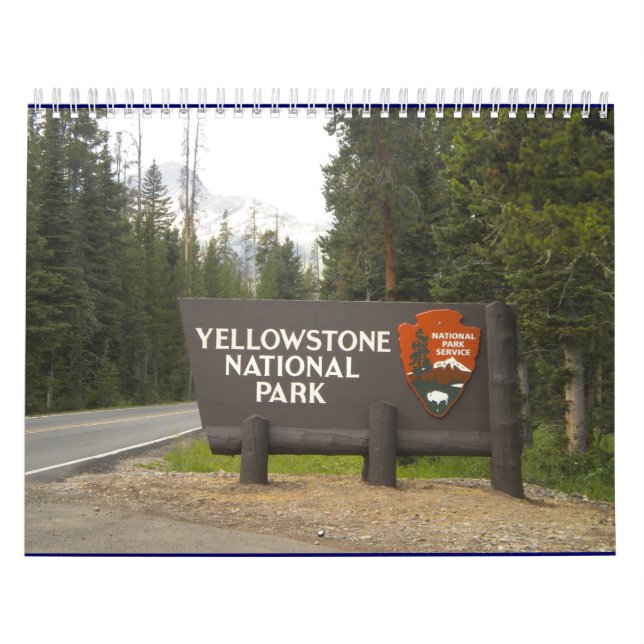 Calendario del parque nacional de Yellowstone (Tapa)
