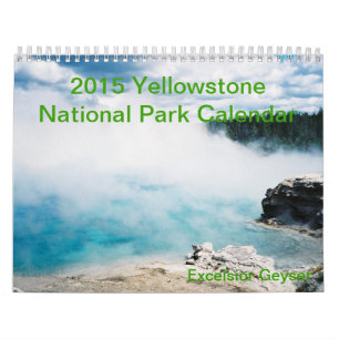 Calendario del parque nacional de Yellowstone