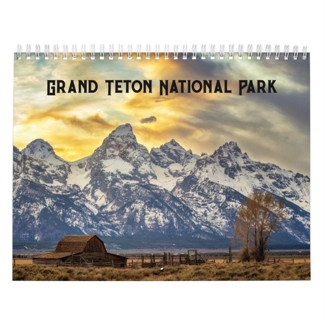 Calendario del Parque Nacional del Gran Tetón (Tapa)