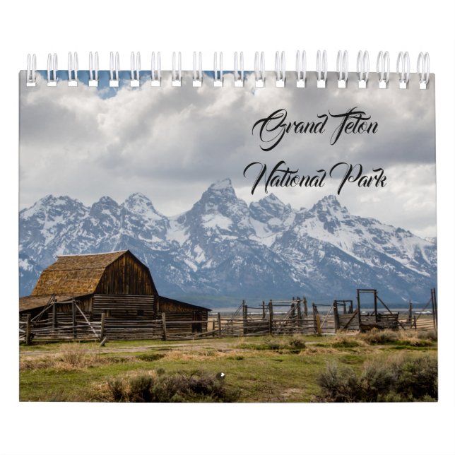 Calendario del Parque Nacional del Gran Tetón (Tapa)