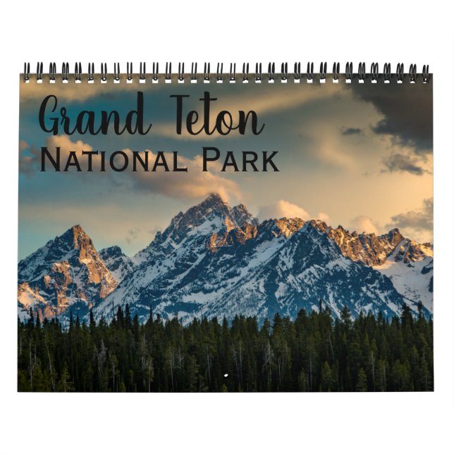 Calendario del Parque Nacional del Gran Tetón (Tapa)