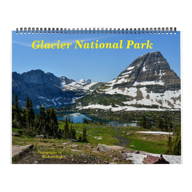 Calendario del Parque Nacional Glacier (Tapa)