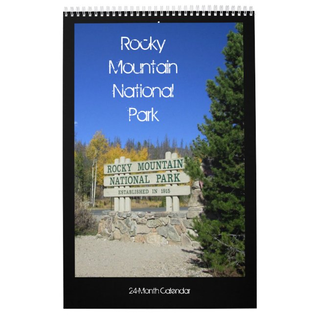 Calendario del Parque Nacional Rocky Mountain (Tapa)