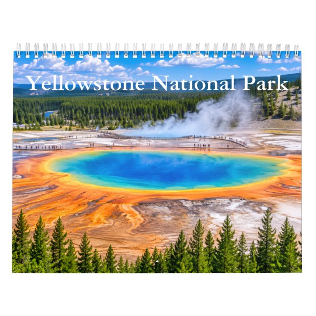 Calendario del Parque Nacional Yellowstone (Tapa)