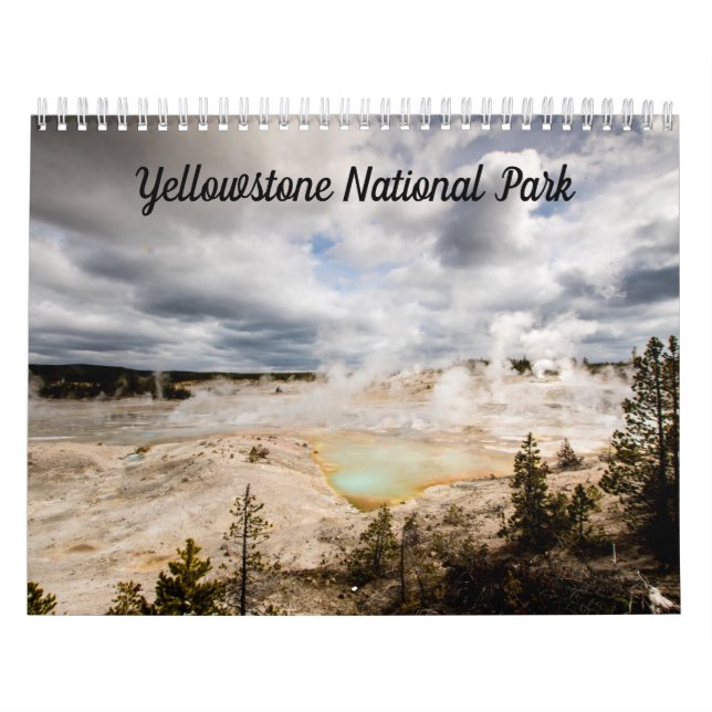Calendario del Parque Nacional Yellowstone (Tapa)