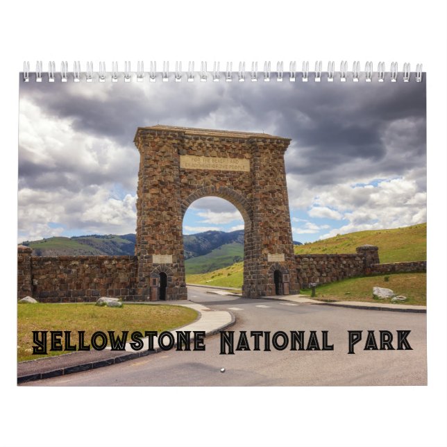 Calendario del Parque Nacional Yellowstone (Tapa)
