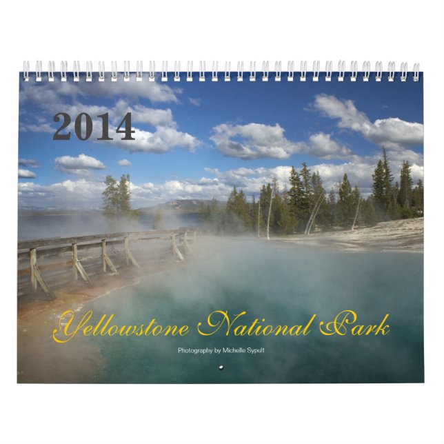 Calendario del Parque Nacional Yellowstone (Tapa)