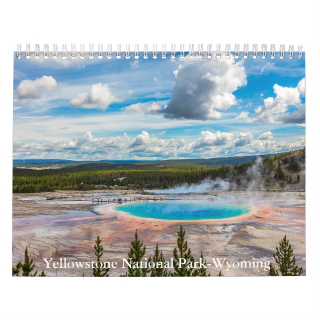 Calendario del Parque Nacional Yellowstone-Wyoming (Tapa)