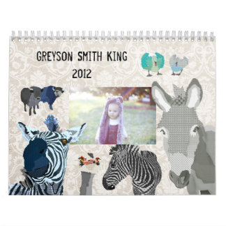 Calendario del parque zoológico 2012 del gris