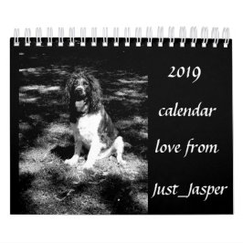 Calendario del perro de aguas de saltador
