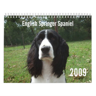 Calendario del perro de aguas de saltador inglés