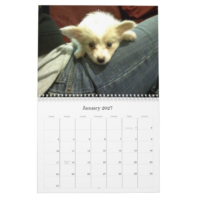 Calendario del personalizado de Abby (Jan 2027)