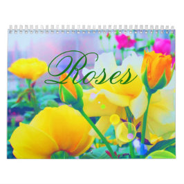 Calendario del personalizado de los rosas 2018