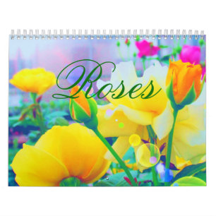 Calendario del personalizado de los rosas 2018