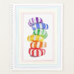 Calendario del planificador RAINBOW CANDY 8.5x11