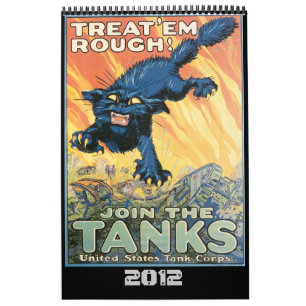 Calendario del poster de la guerra mundial