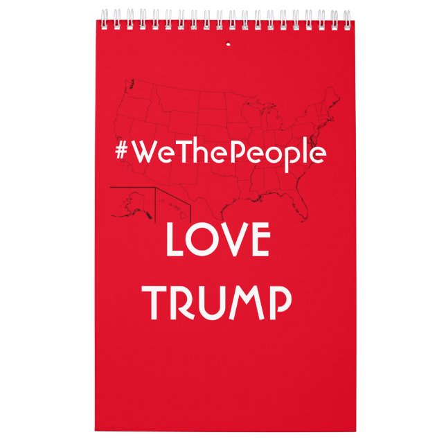 Calendario del presidente Trump 2021 (Reverso)