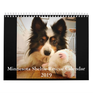 Calendario del rescate de Minnesota Sheltie para