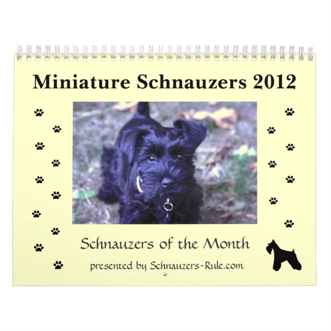 Calendario del Schnauzer miniatura (Tapa)