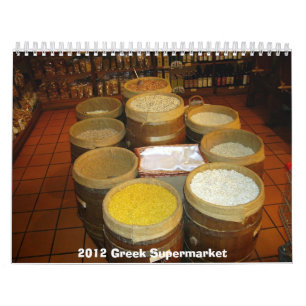 Calendario del supermercado de 2012 Griegos