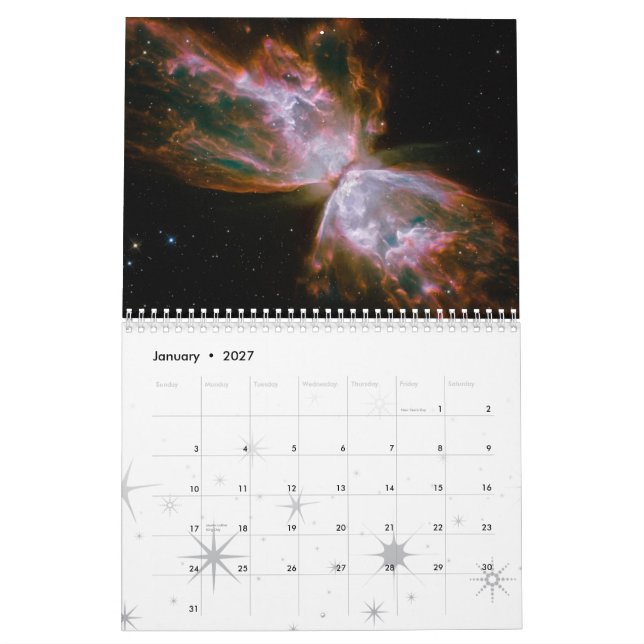 Calendario del telescopio espacial 2010 de Hubble (Jan 2027)