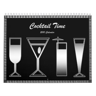 Calendario del tiempo 2010 del cóctel