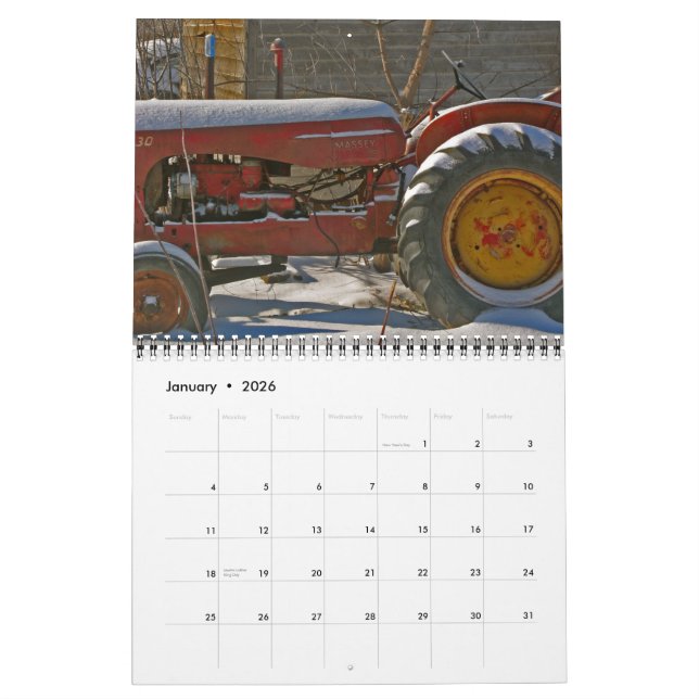 Calendario del tractor: Tractores coloridos (2013) (Jan 2026)