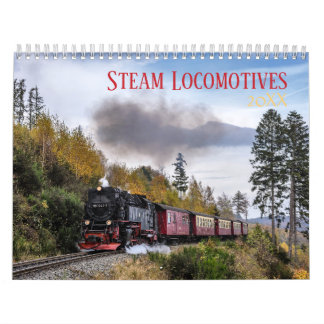 Calendario del tren de locomotora de vapor
