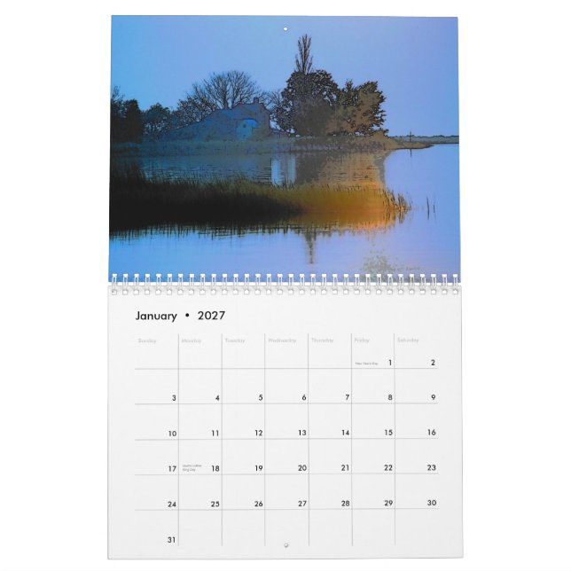 Calendario del verano de la isla de Smith (Jan 2027)