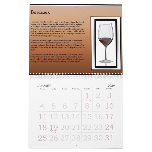 Calendario del vino 2010 (Jan 2026)