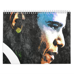 Calendario del vintage de presidente Barack Obama